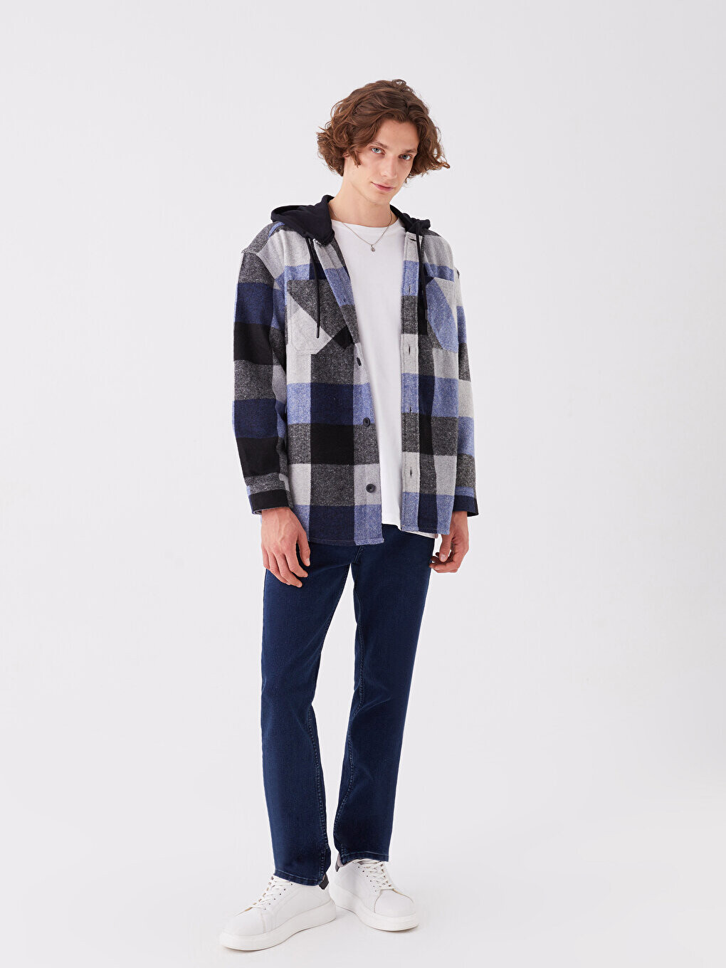 

779 Мужские джинсовые брюки стандартного кроя LCW Jeans, темное родео