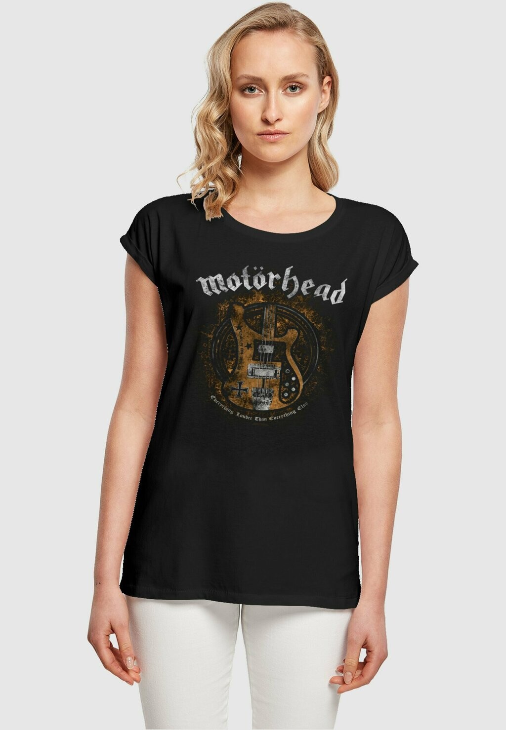 

Футболка с принтом MOTÖRHEAD LEMMY BASS EXTENDED SHOULDER Merchcode, цвет black