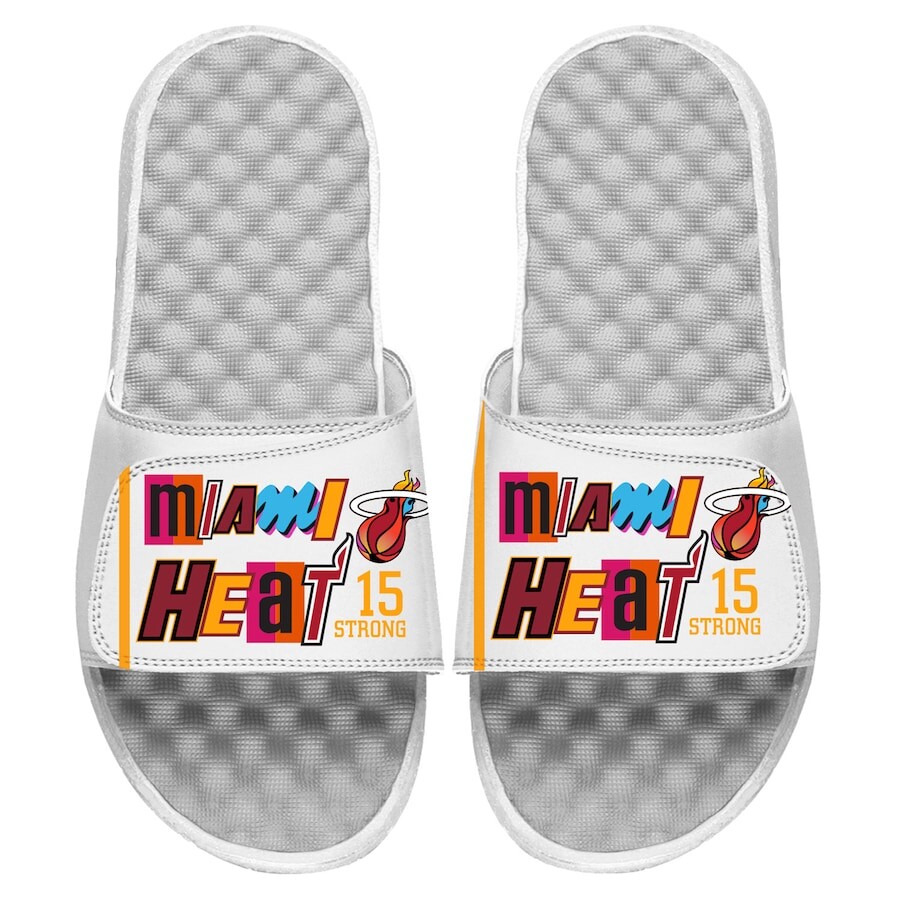 

Шлепанцы ISlide Miami Heat, белый