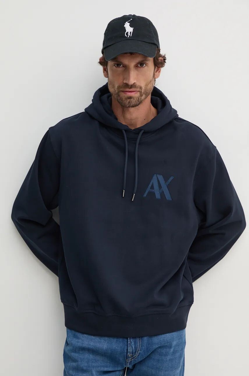 

Толстовка Armani Exchange из хлопка, темно-синий