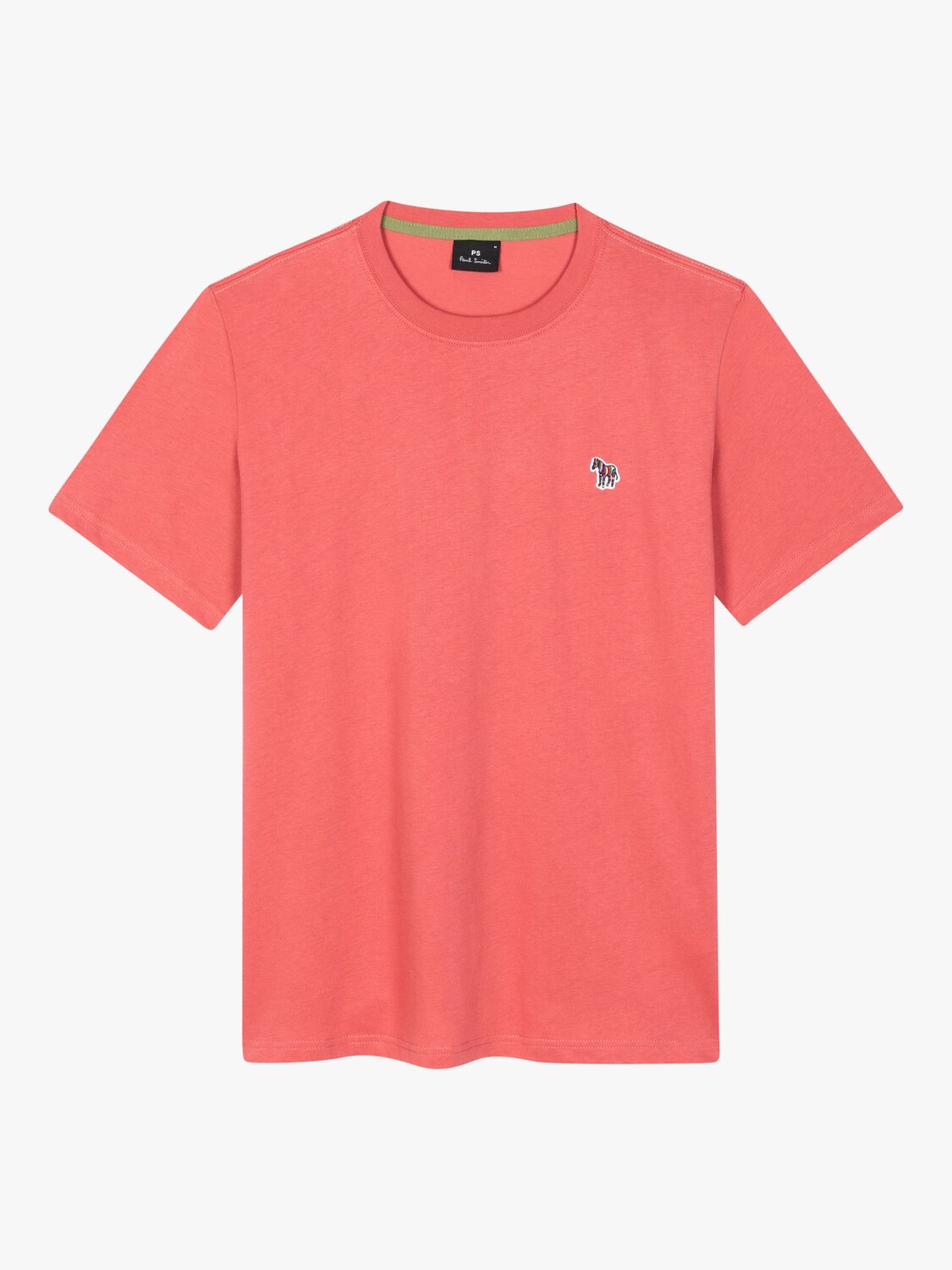

Футболка с логотипом из органического хлопка с короткими рукавами Paul Smith, розовый