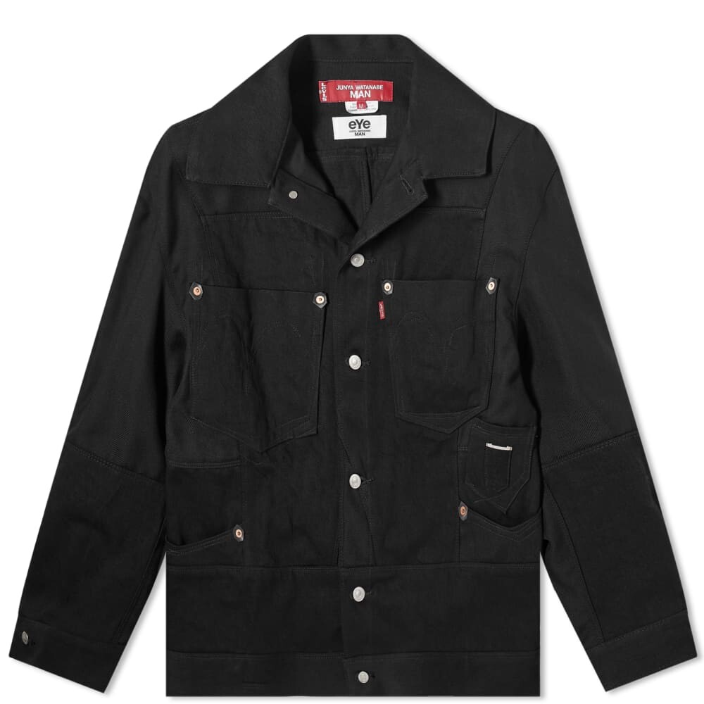 

Рабочая куртка Junya Watanabe MAN x eYe x Levi's из шерсти и денима, черный