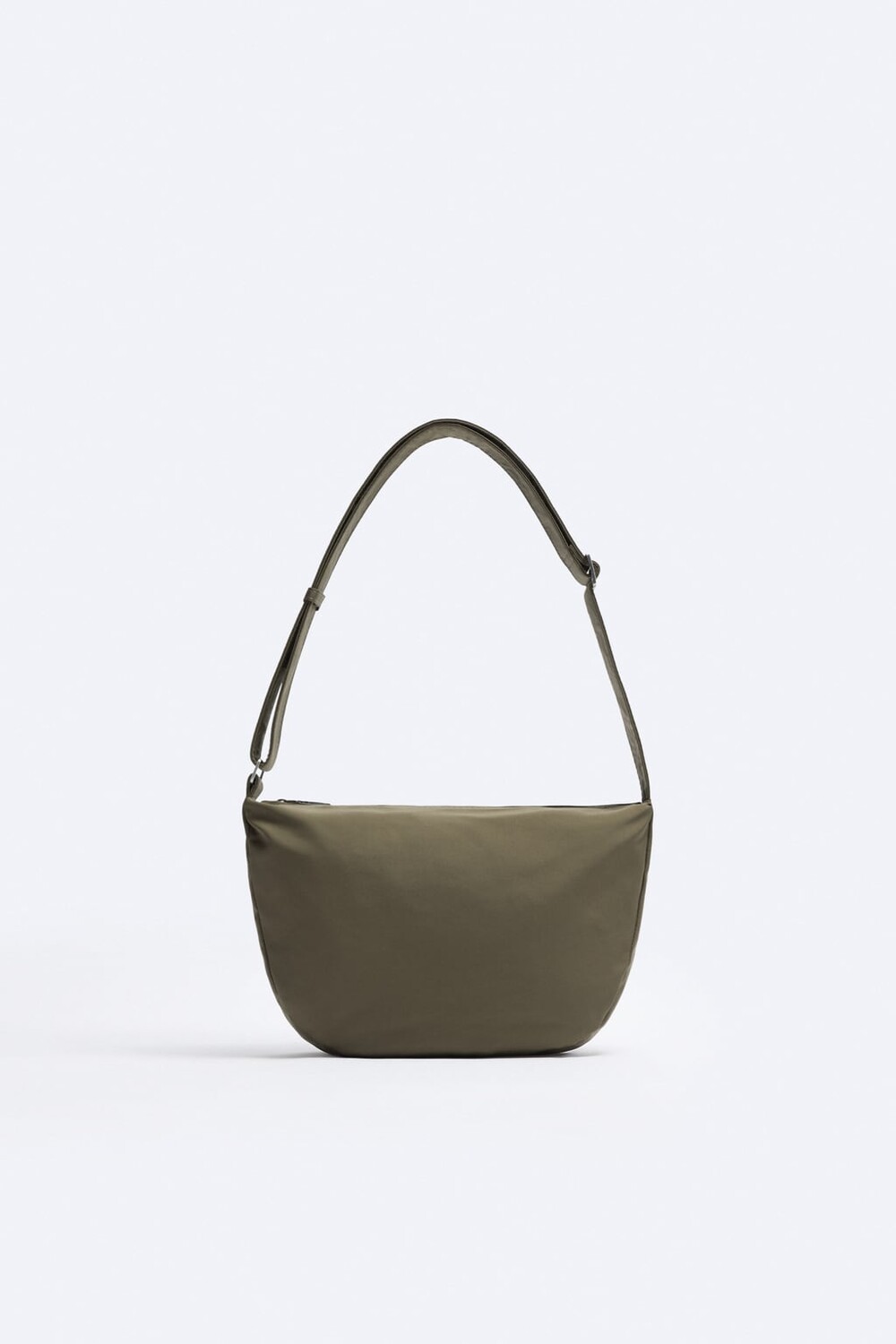 

Мини-нилоновая сумка на плече ZARA, хаки