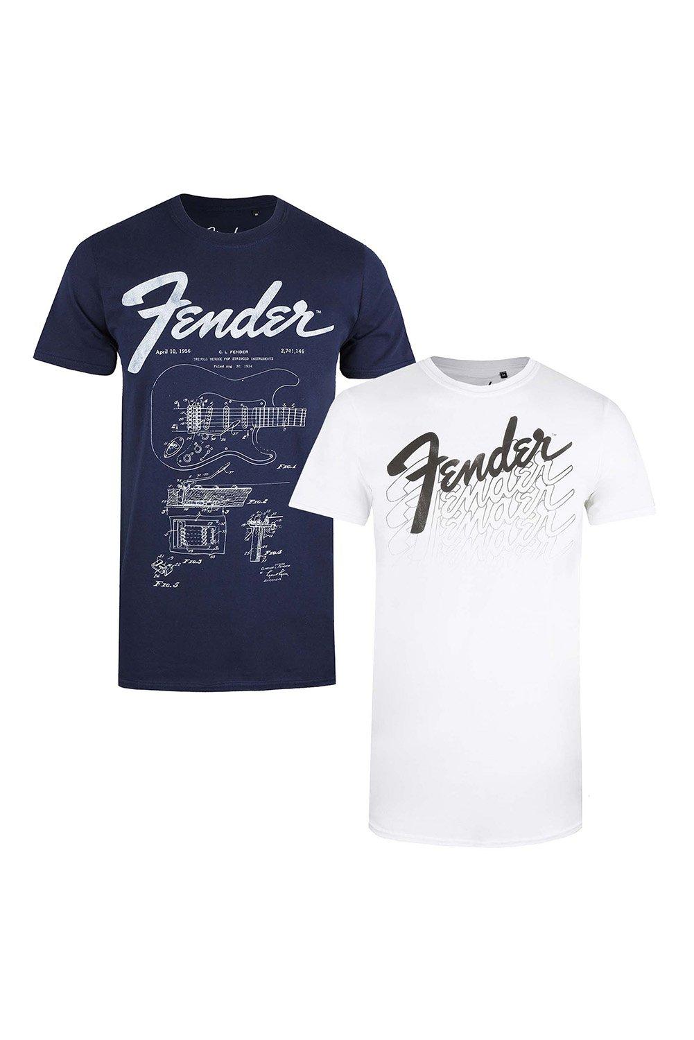 Набор из 2 мужских футболок Fender, мультиколор