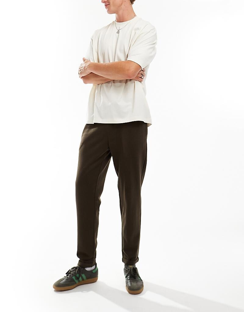 

Jack & Jones Коричневые брюки скинни на кулиске