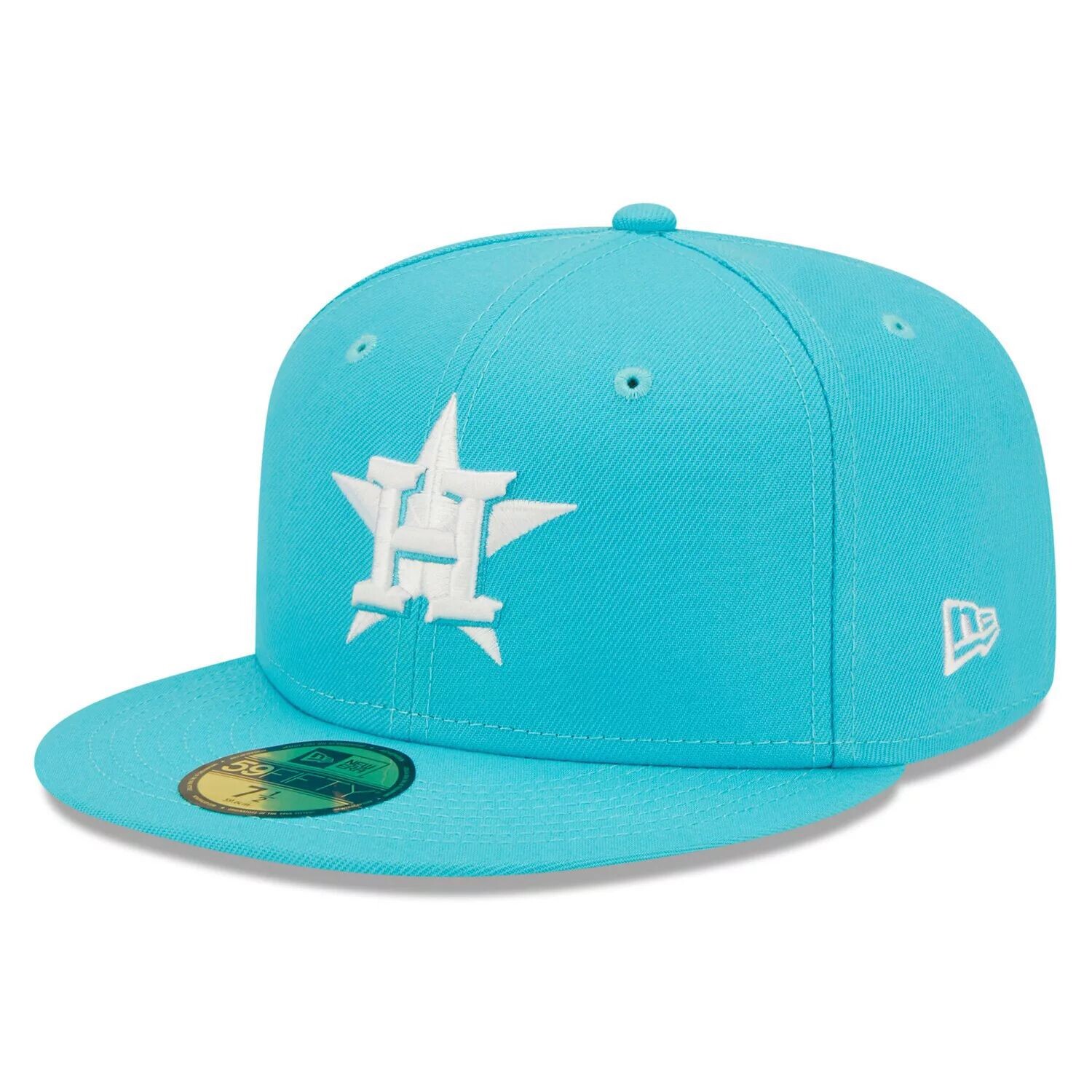 

Мужская шляпа New Era Blue Houston Astros Vice Highlighter Logo 59FIFTY