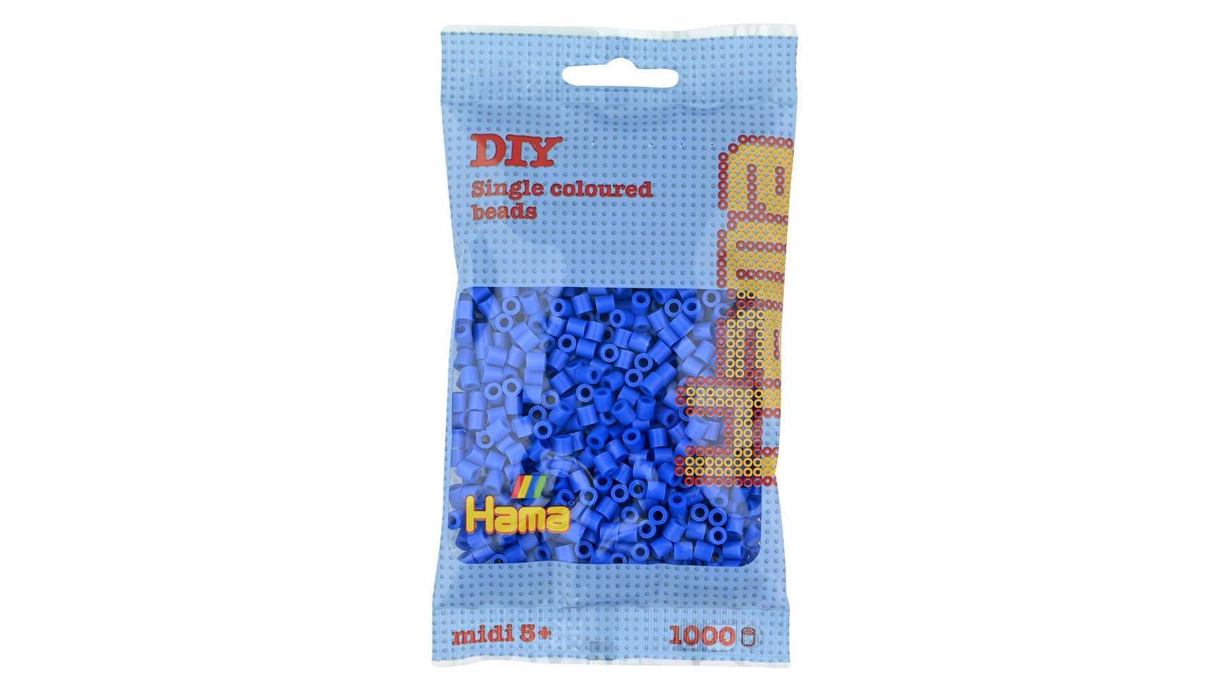 цена Гладильные бусы в мешочке, около 1000 штук, голубые Hama Perlen