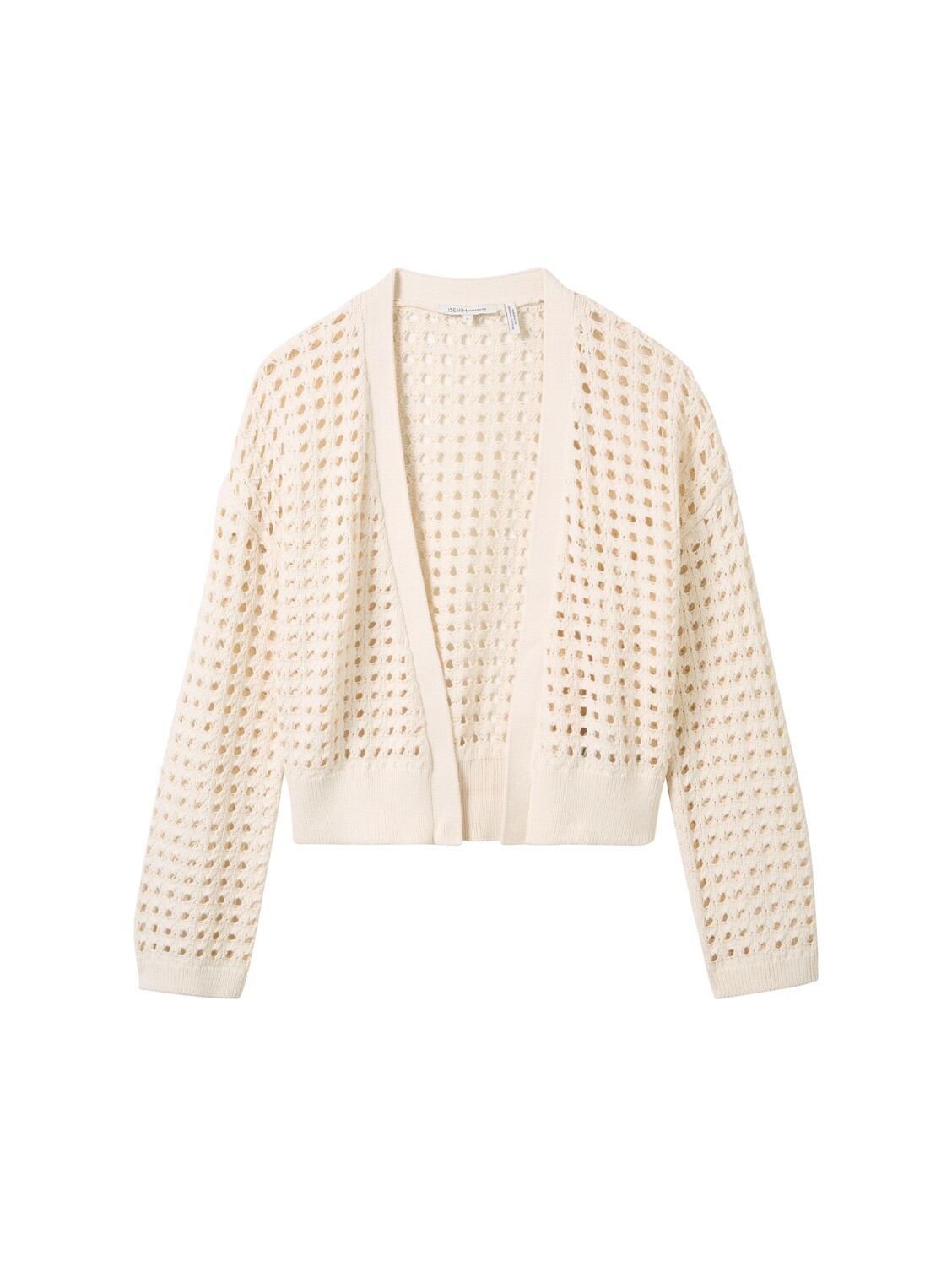 

Толстовка TOM TAILOR Denim Strickjacke, цвет Gardenia White