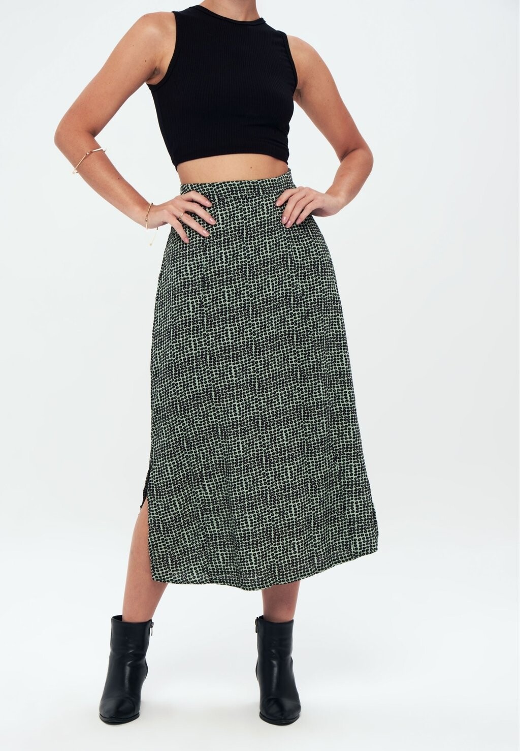 

Юбка-колокольчик Printed Long Slit Herita, цвет mix color