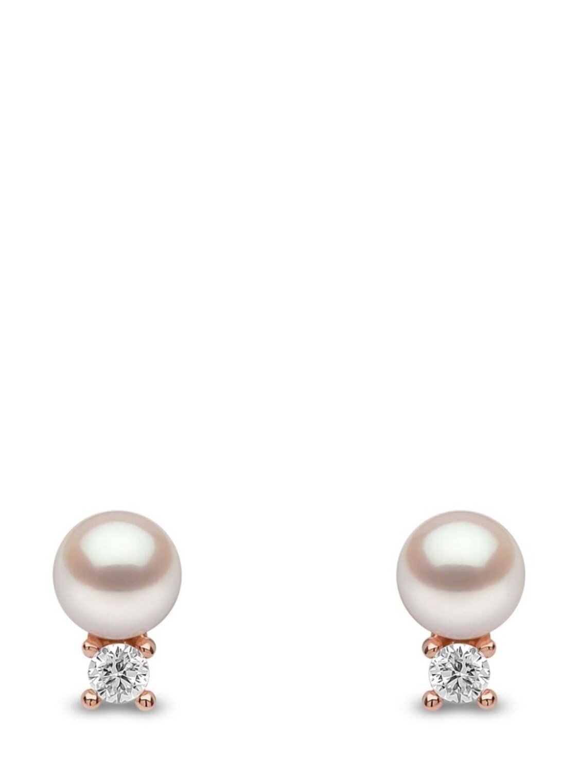 

Серьги Trend Akoya из розового золота с жемчугом и бриллиантами Yoko London