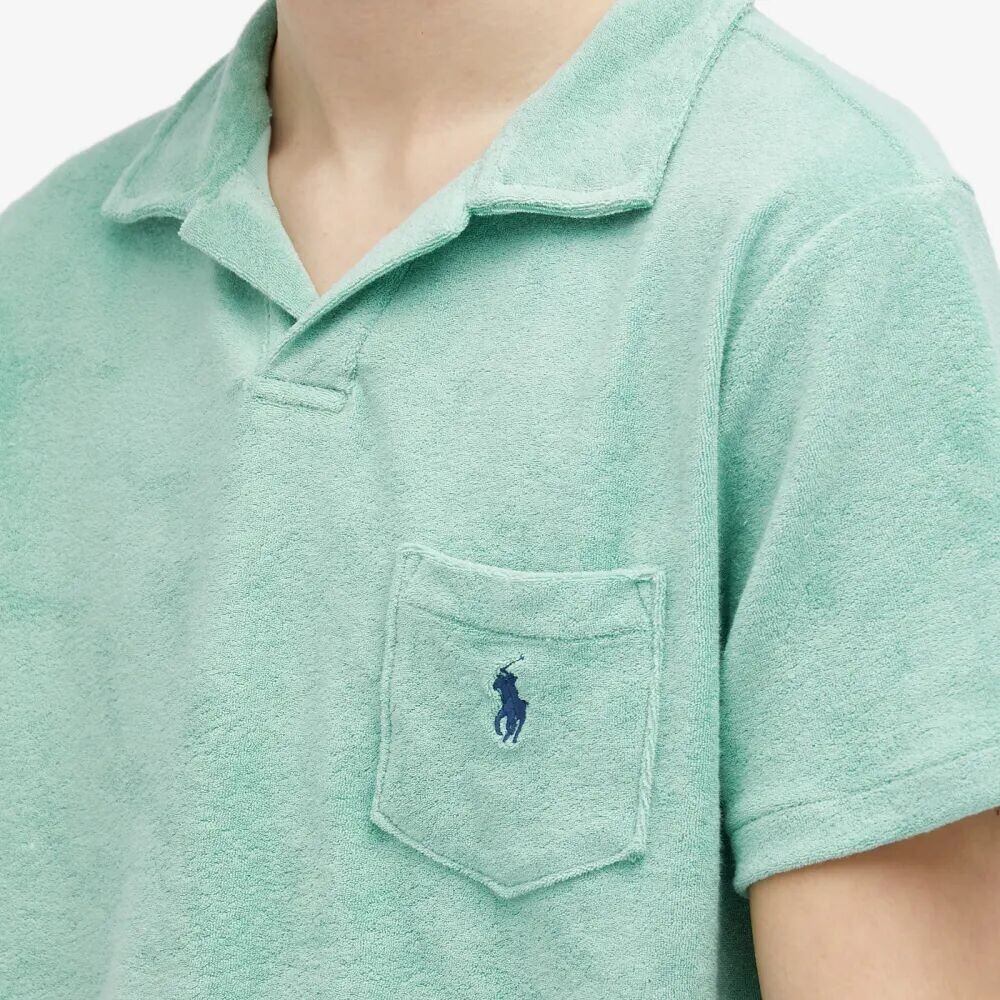 

Polo Ralph Lauren Рубашка-поло из хлопковой махровой ткани, зеленый
