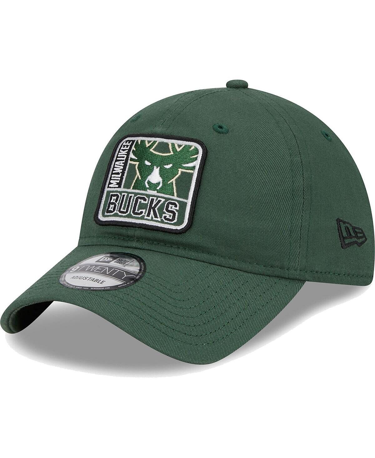 

Мужская регулируемая кепка Hunter Green Milwaukee Bucks Mix 9TWENTY New Era