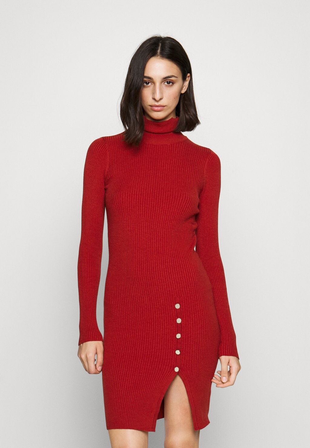 

Платье Vero Moda VMABA BUTTON DRESS, цвет red ochre