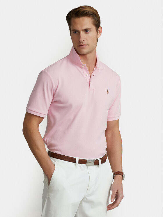 

Рубашка поло узкого кроя по индивидуальному заказу Polo Ralph Lauren, розовый