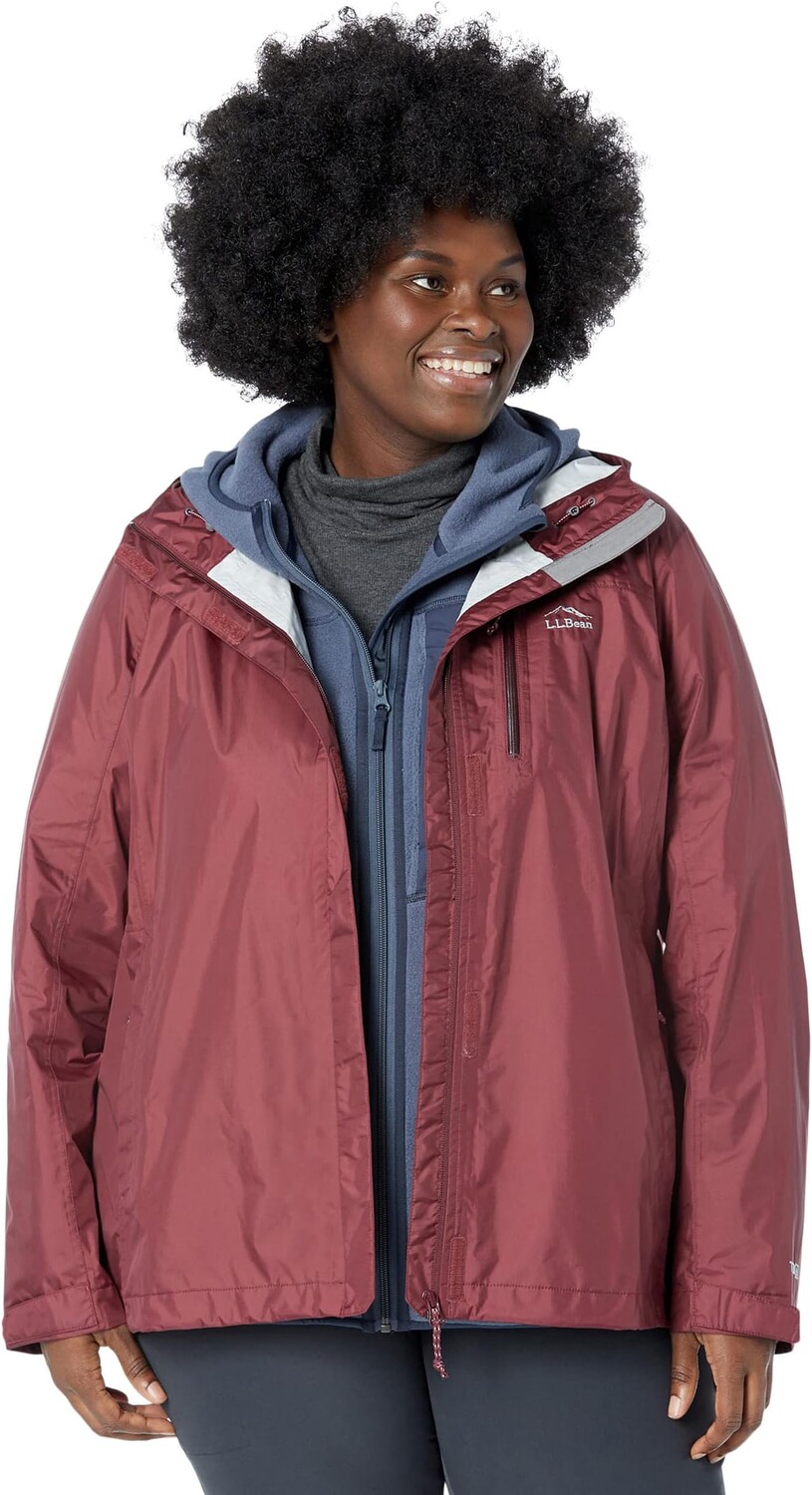 

Дождевик модели размера плюс L.L.Bean, цвет Burgundy