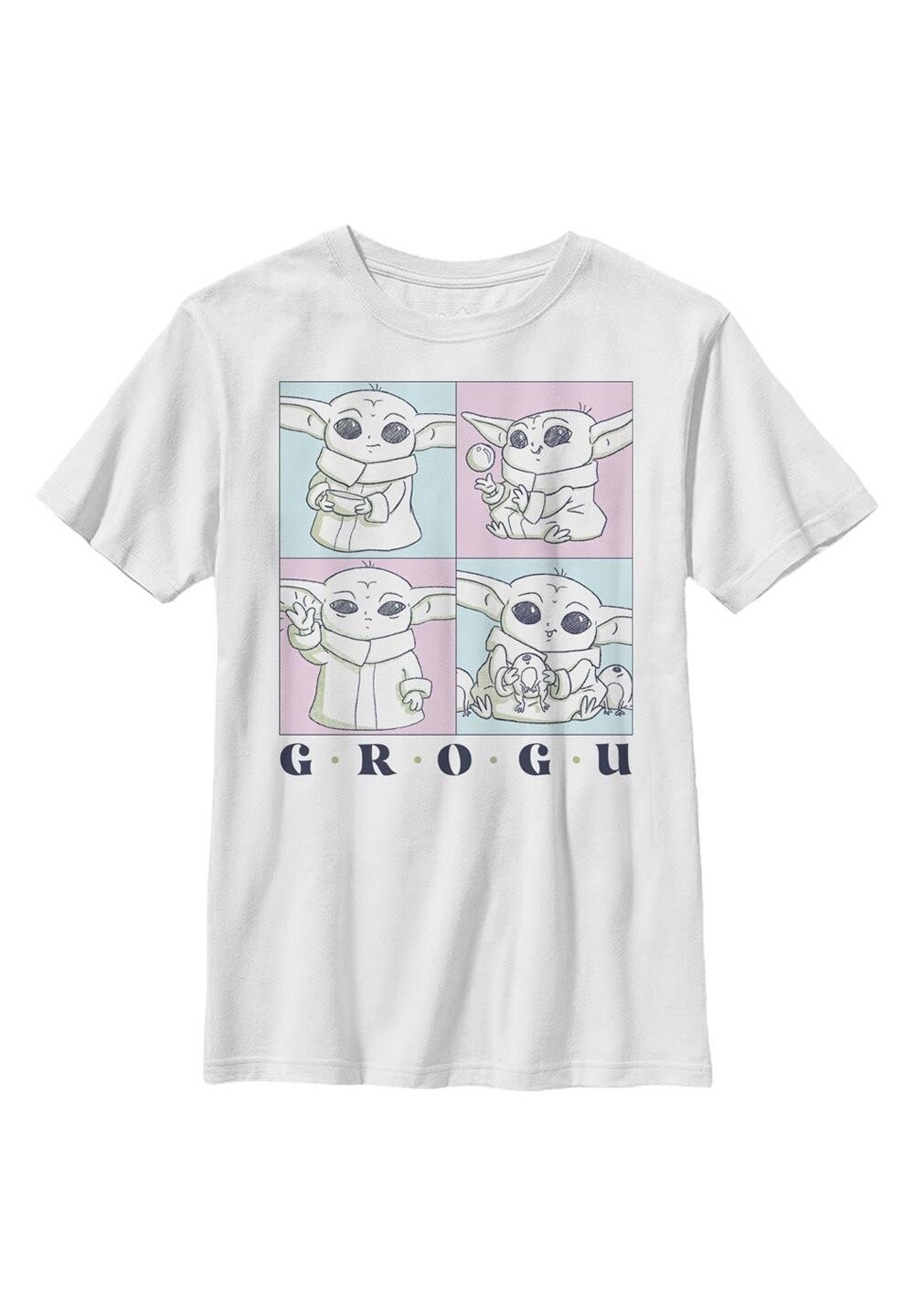 

Футболка с принтом Star Wars: The Mandalorian Grogu Cute Boxup Star Wars, белый