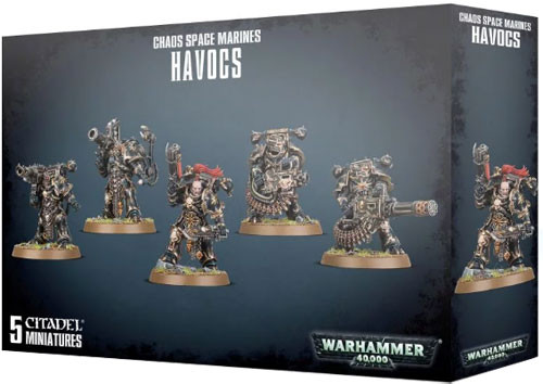 

Миниатюра Games Workshop Warhammer 40K: Chaos Space Marines - Havocs