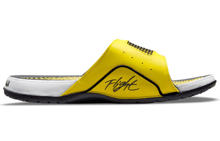 

Сланцы Nike Air Jordan Hydro 4 Retro Slide Lightning, черный / желтый / белый