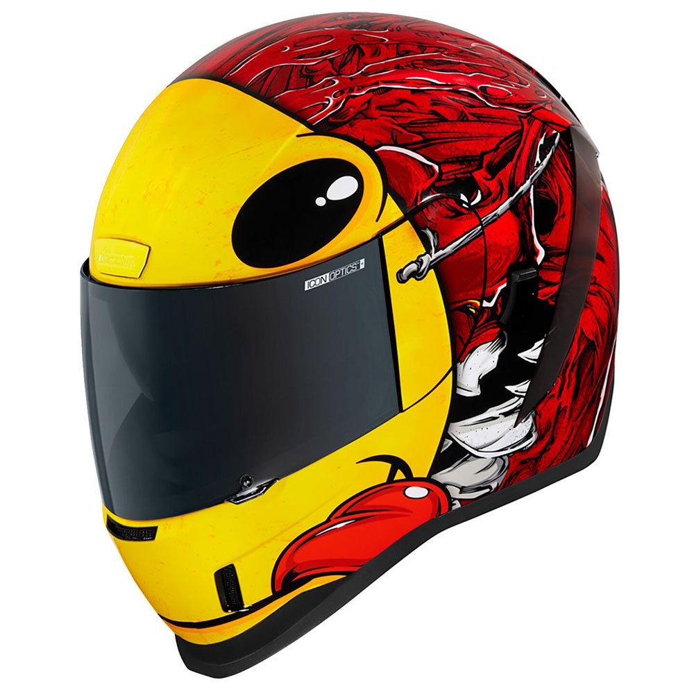 Шлем полнолицевой Icon Airform Brozak MIPS, желтый цена и фото