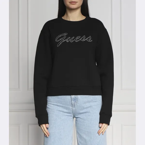 

Толстовка прямого кроя Guess, черный