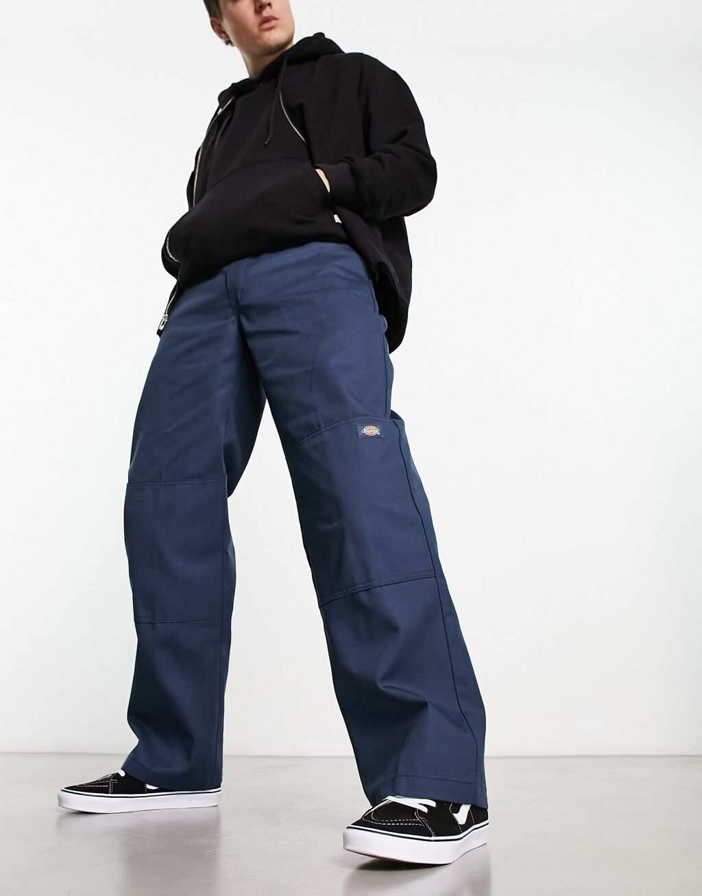 

Синие брюки-чинос прямого кроя с двойным коленом Dickies, Синий
