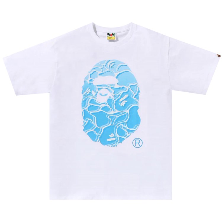 

Футболка BAPE ABC Sea Surface Camo Ape Head Tee, белый