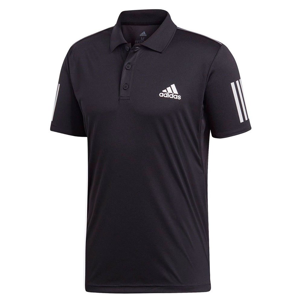 поло с коротким рукавом adidas club серый Поло с коротким рукавом adidas Club 3 Stripes, черный