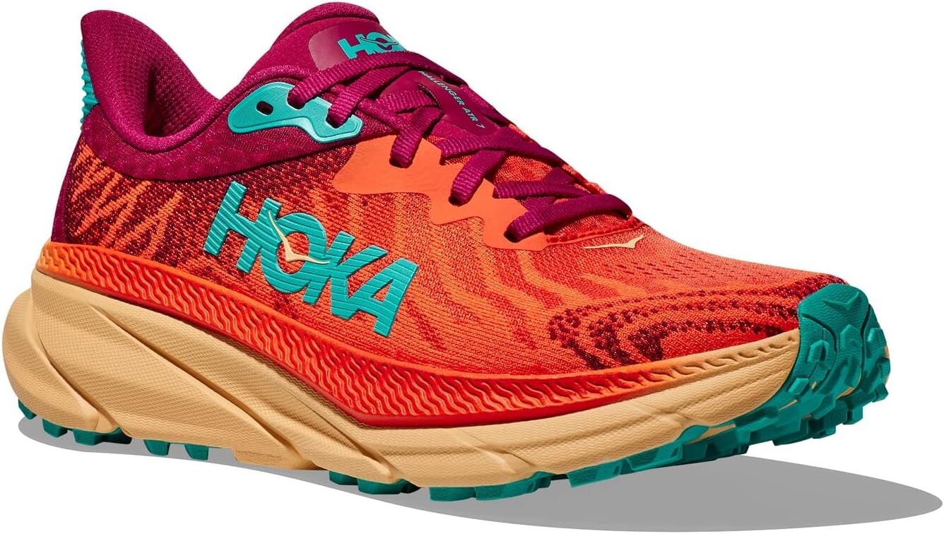 

Кроссовки Challenger 7 Hoka, цвет Flame/Cherries Jubilee
