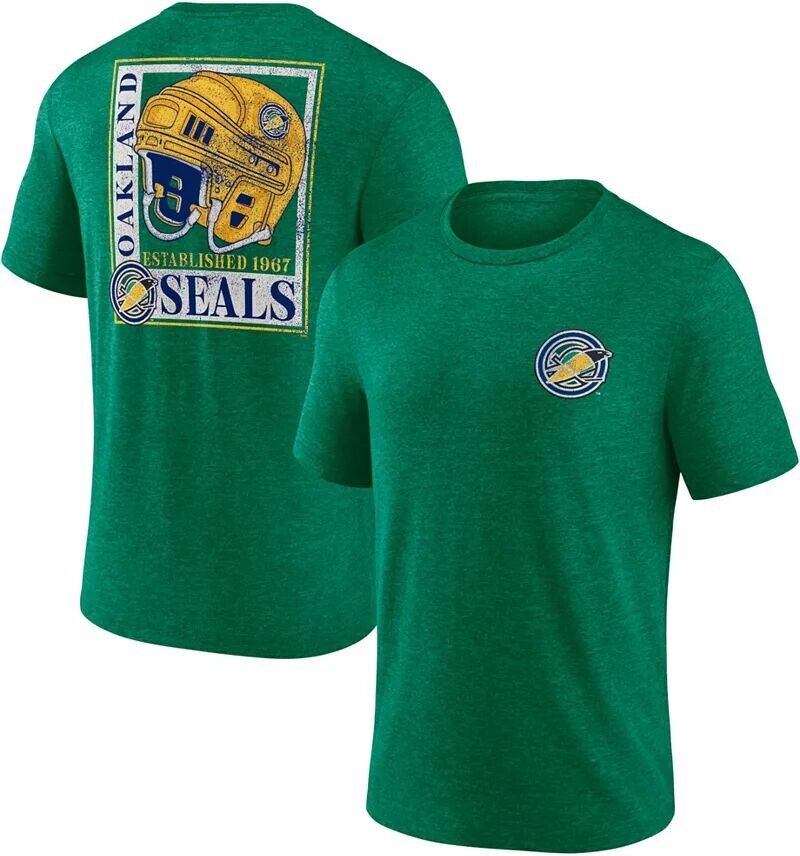 

Винтажная зеленая футболка Tri-Blend NHL California Golden Seals
