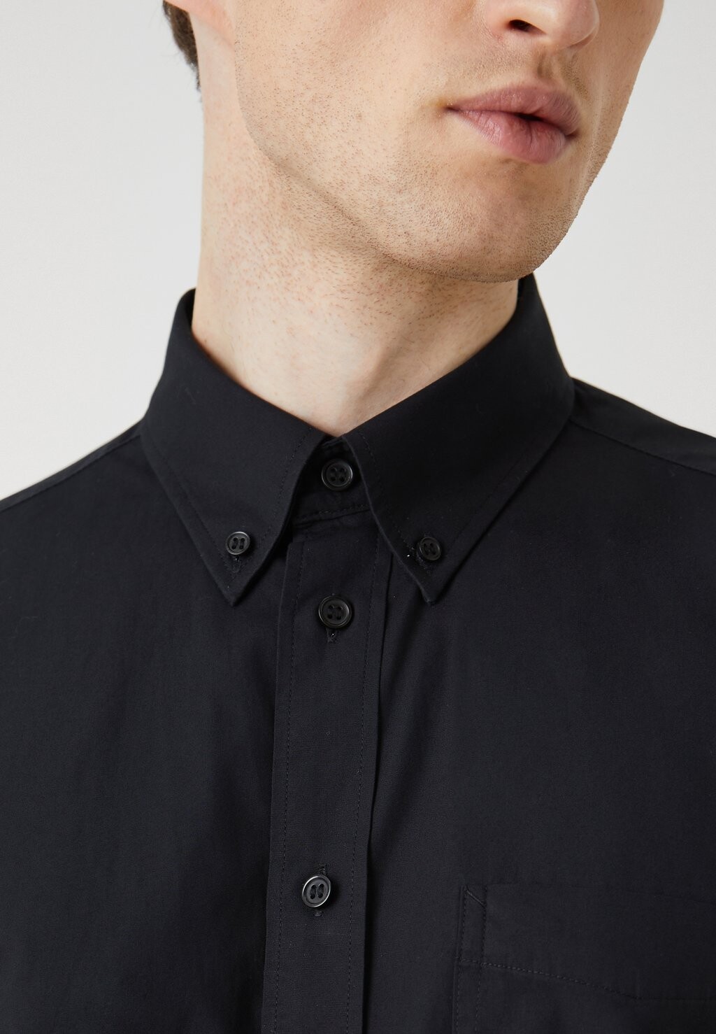 

Рубашка Solid Shirt Slim Fit Esprit, черная