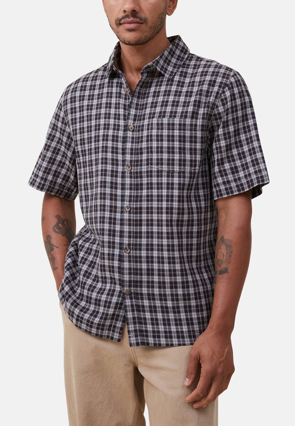 

Рубашка SMITH SHORT SLEEVE Cotton On, белый