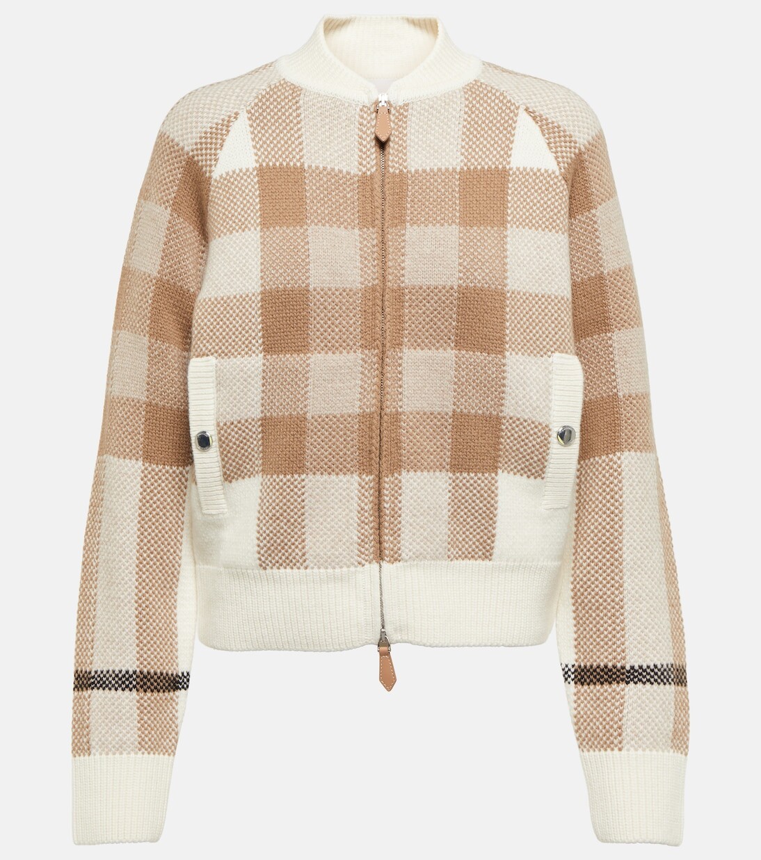 

Куртка из шерсти и кашемира в клетку Burberry, мультиколор