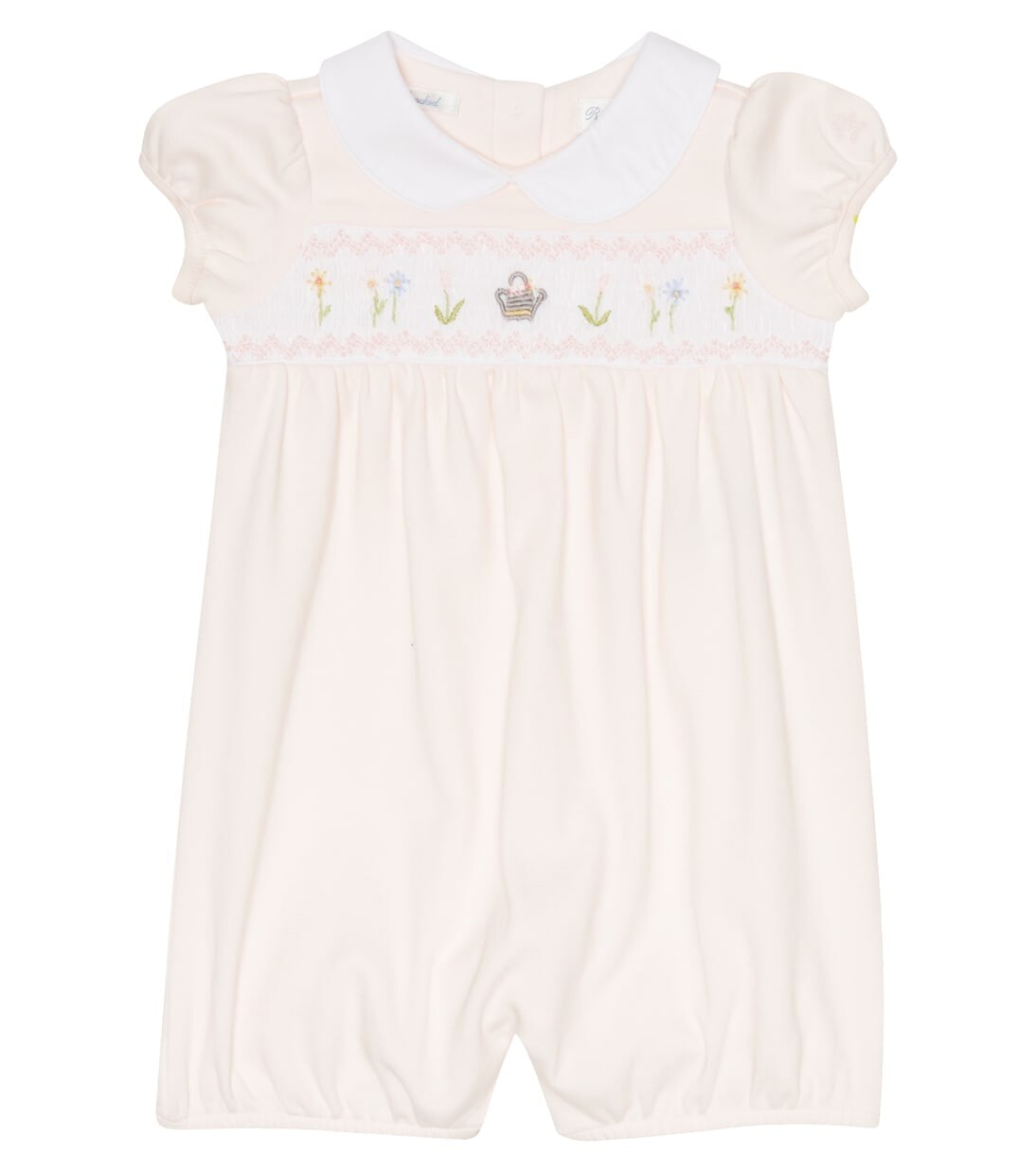 

Детский хлопковый комбинезон с вышивкой Polo Ralph Lauren Kids, розовый