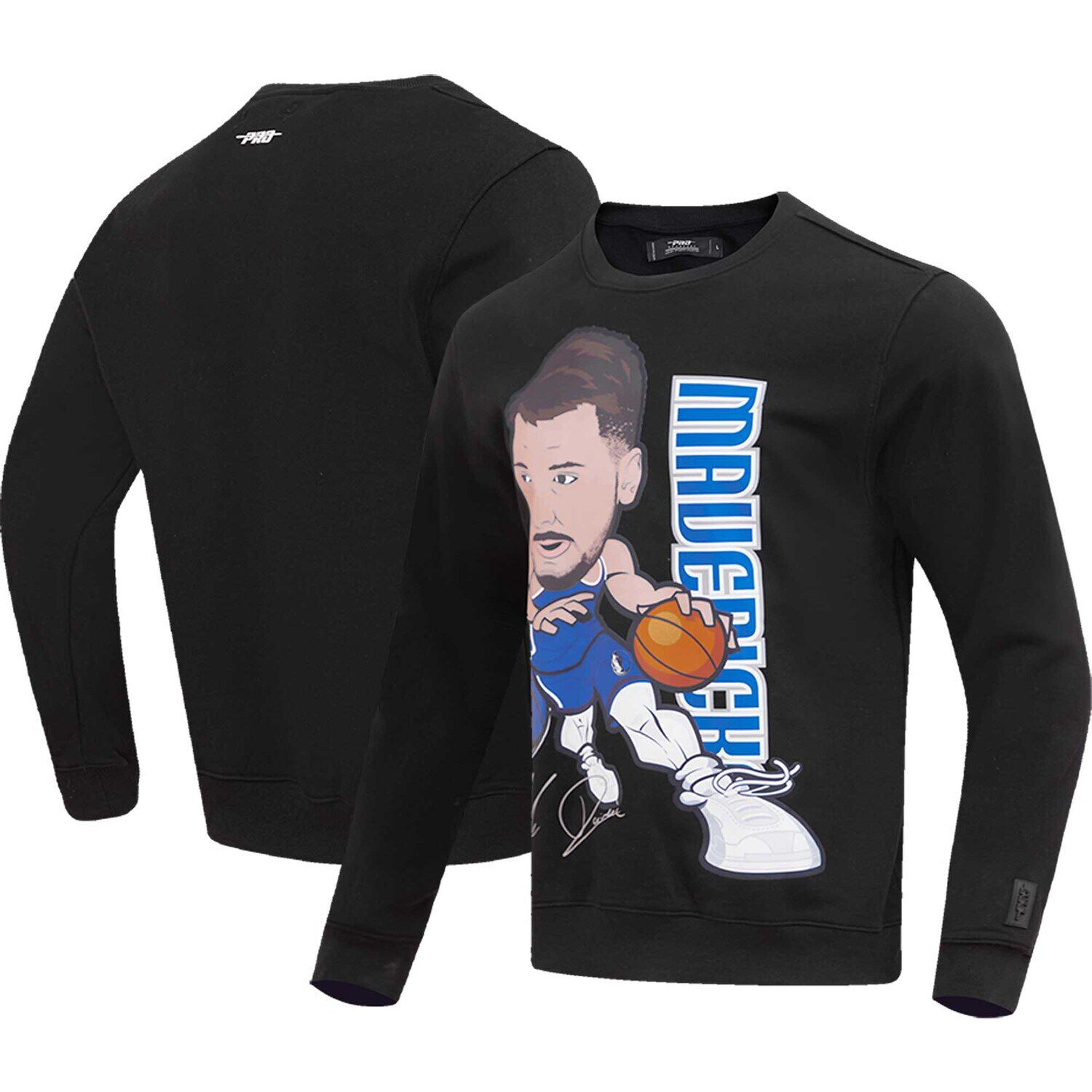 

Мужской черный пуловер с капюшоном Luka Doncic Dallas Mavericks Avatar