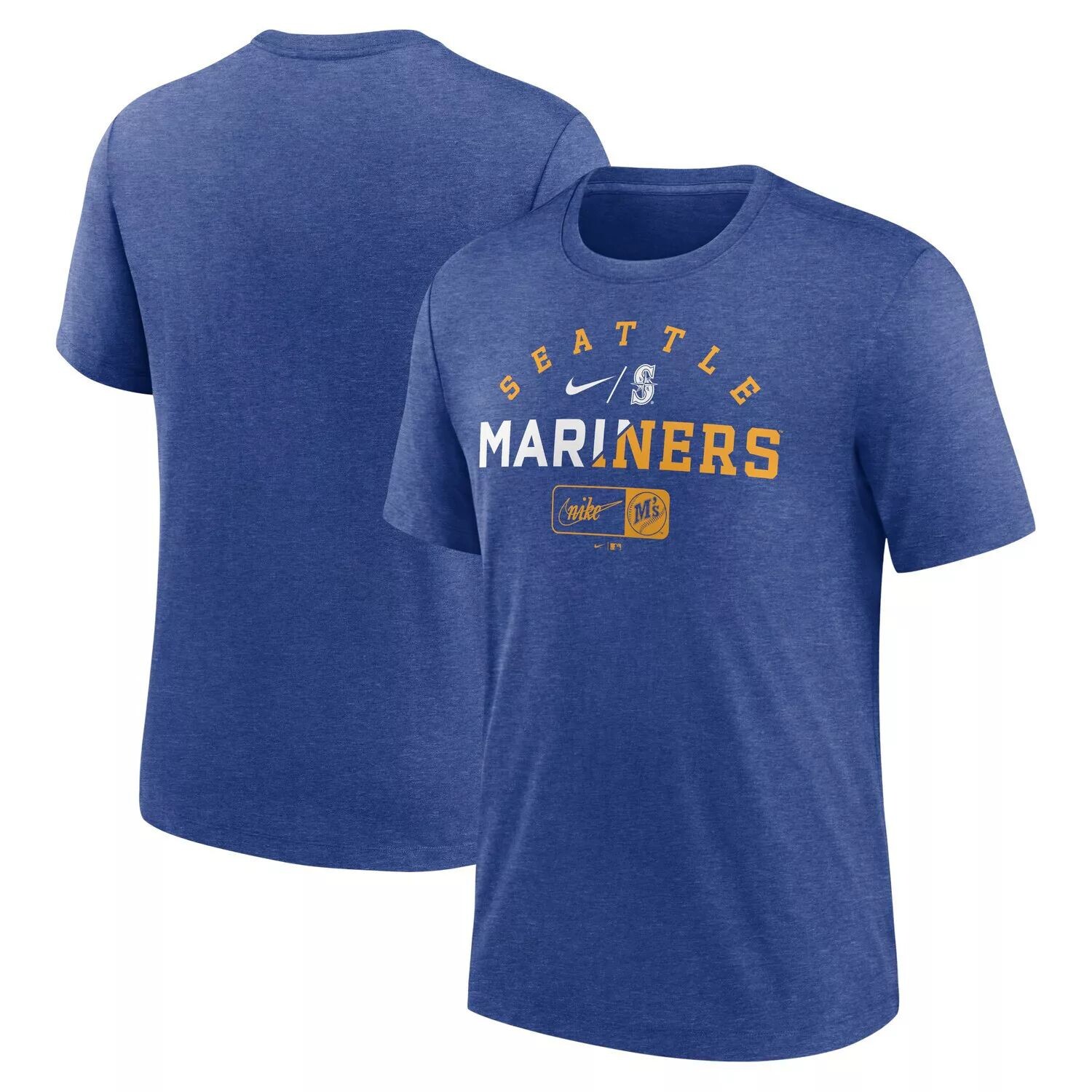 

Мужская футболка Nike Heather Royal Seattle Mariners Rewind Review Slash Tri-Blend