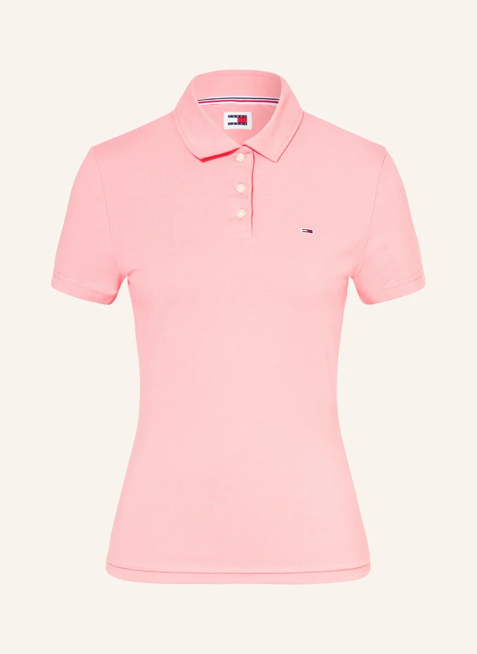 

Рубашка-поло из джерси Tommy Jeans, розовый