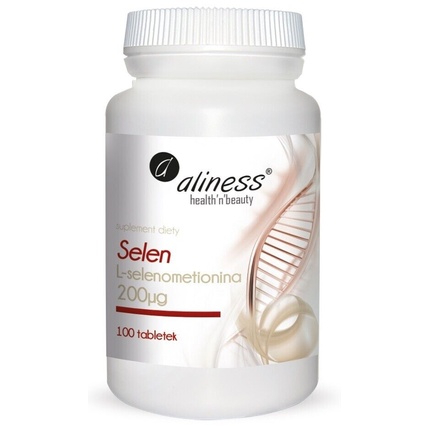 Селен L-селенометионин 200 мкг 100 таблеток, Aliness forest vitamin селен органический 200 мкг 100 таблеток