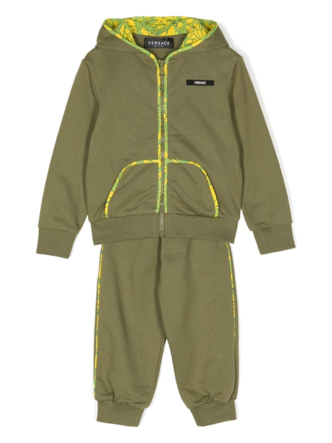 

Versace Kids спортивный костюм с контрастной отделкой, зеленый