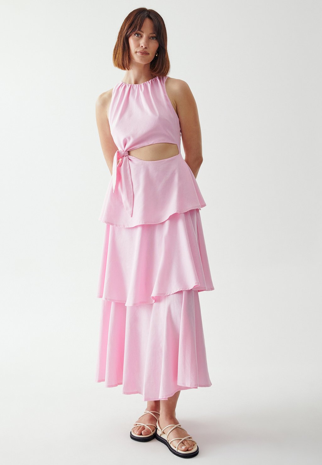 Длинное платье Amy CALLI, цвет pale pink