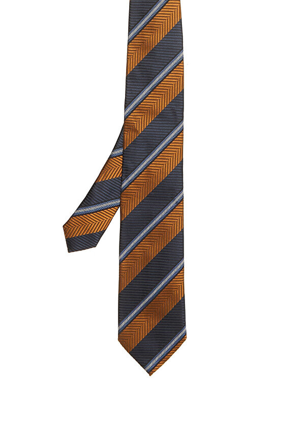 

Коричневый шелковый галстук Zegna