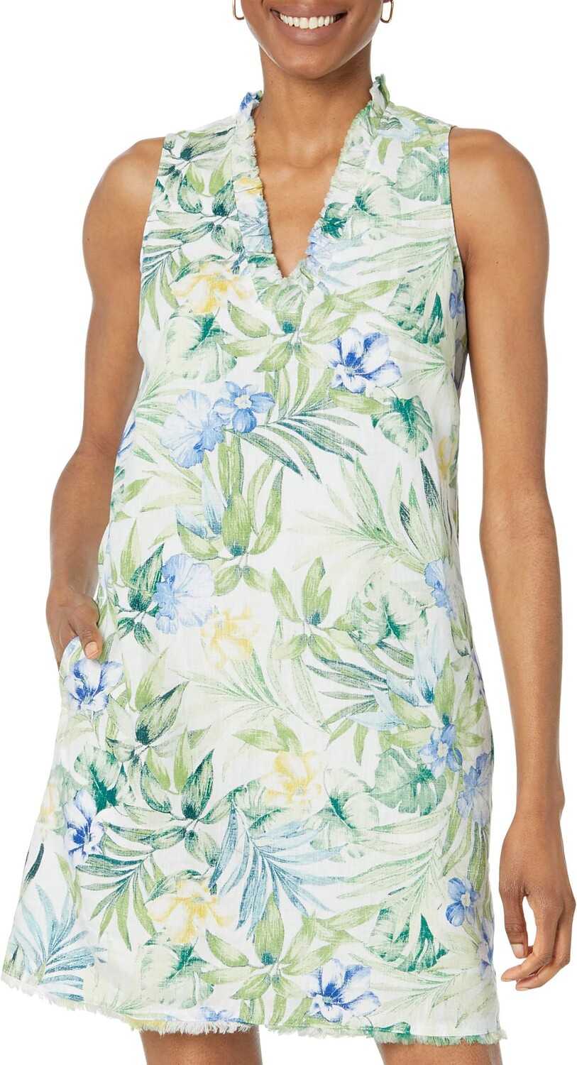 

Платье прямого кроя без рукавов Tropical Retreat Tommy Bahama, белый