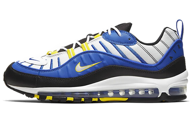 

Мужской Nike Air Max 98 Кроссовки Racer Синий/Черный/Динамический Желтый/Белый