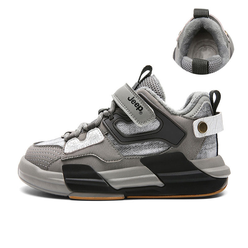 

Кроссовки Jeep Kids Lifestyle Shoes Kids Mid-top Black/Dark Gray, серый