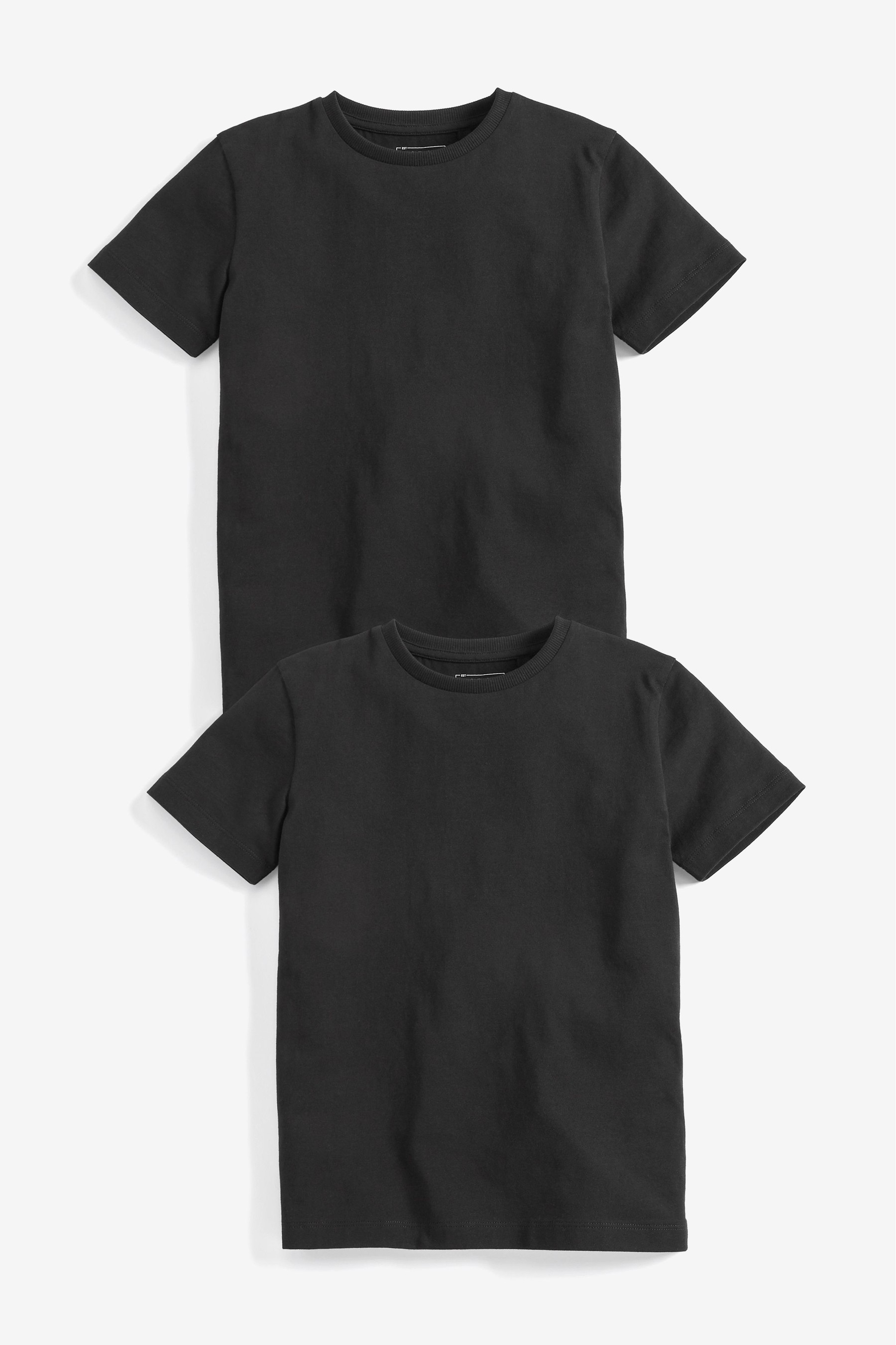 цена Комплект из 2 хлопковых футболок с короткими рукавами Next, черный