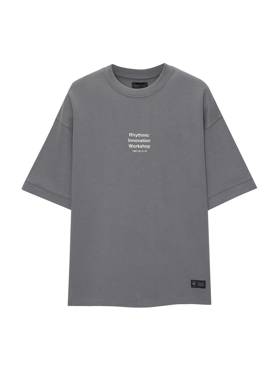 

Футболка Pull&Bear, дымчатый синий