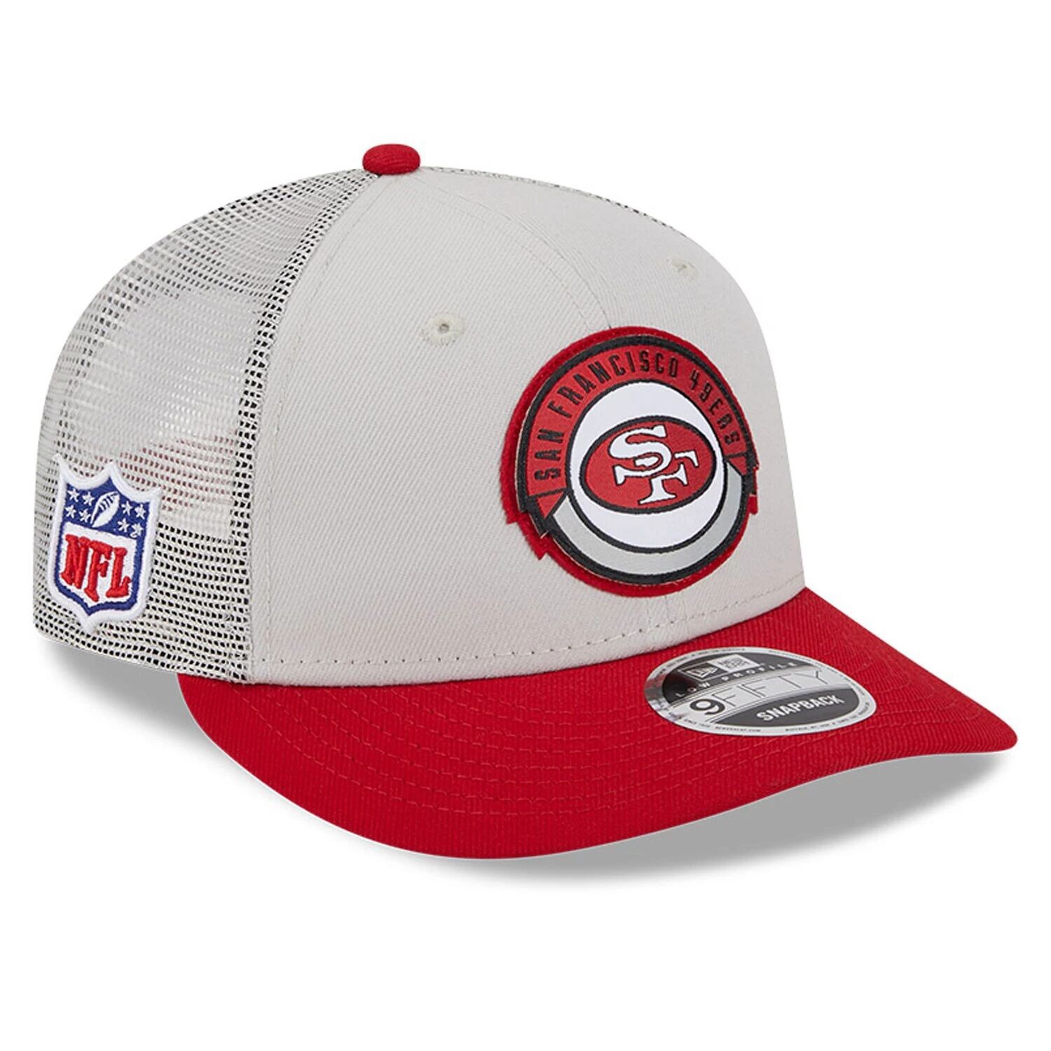 

Мужская кепка New Era Cream/Scarlet San Francisco 49ers 2023 Sideline Historic Low Profile 9FIFTY Snapback Hat