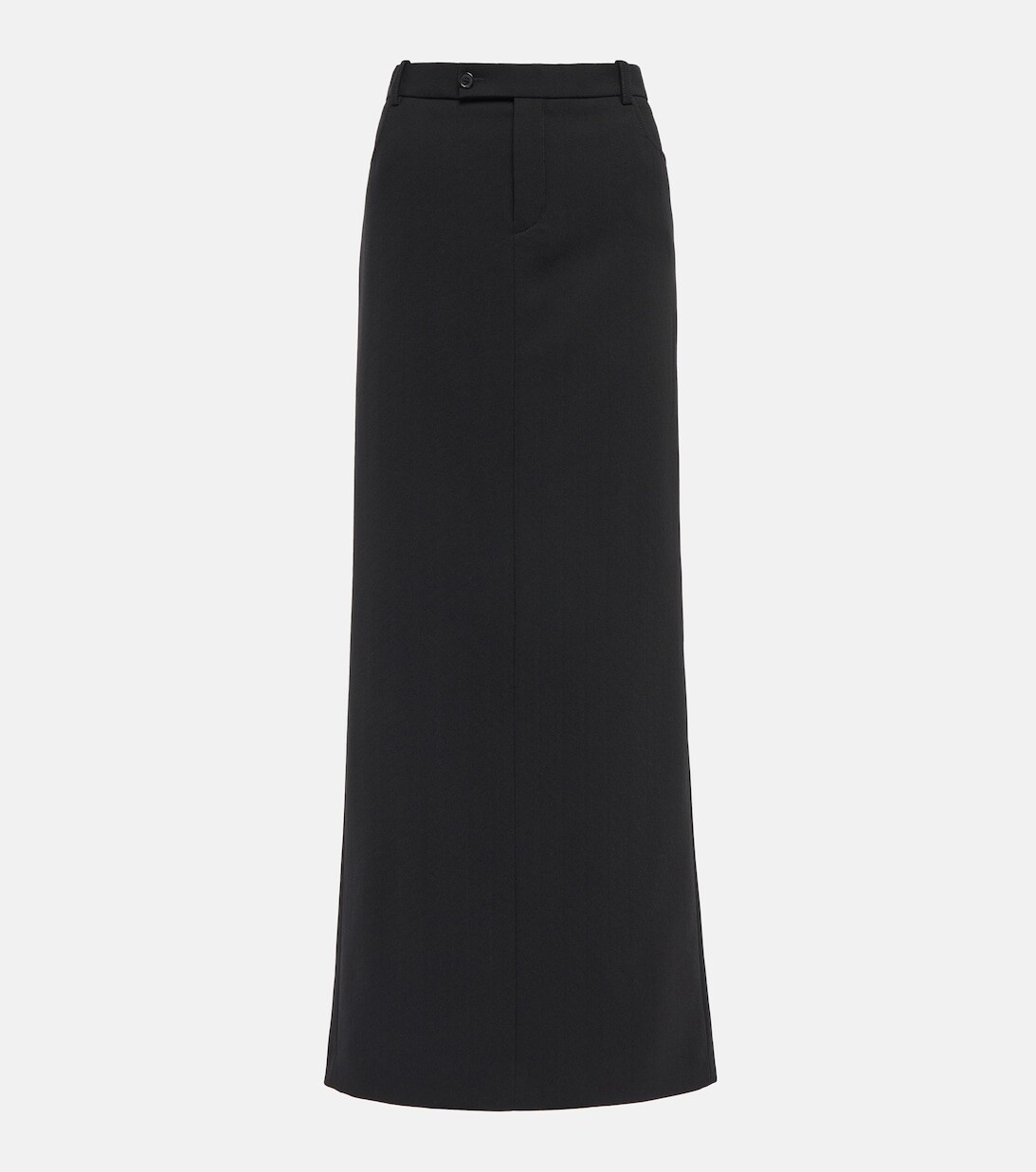 

Юбка макси из шерсти SAINT LAURENT, черный
