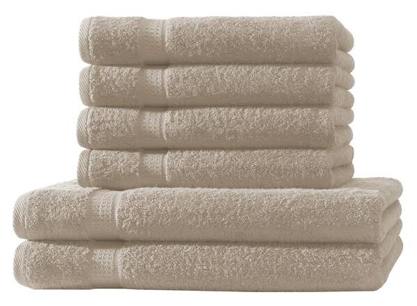 

SET 2x Duschtuch & 4x Набор полотенец Hometex Premium Textiles, 50x1x140 см, бежевый
