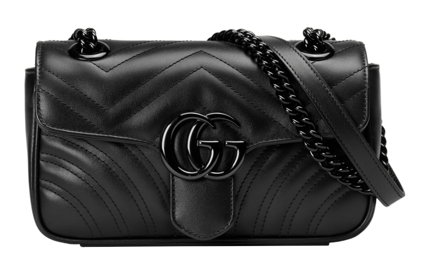 

Сумка GUCCI GG Marmont на одно плечо, черный