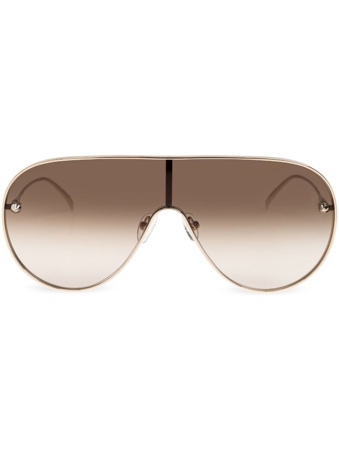 

Alexander McQueen Eyewear солнцезащитные очки в оправе пилота, золотистый